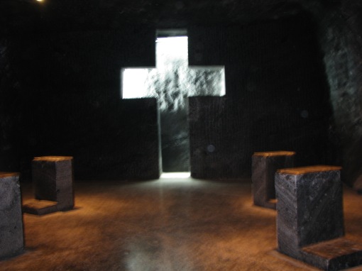 a journey to the cross. Crosses at the Salt Cathedral